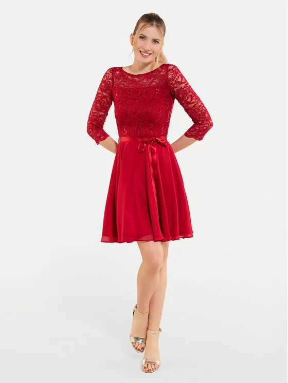 Coctailkleid · Rot · Mini