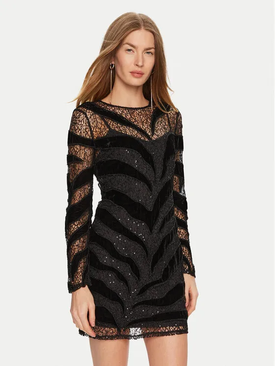 Coctailkleid · Schwarz · Mini