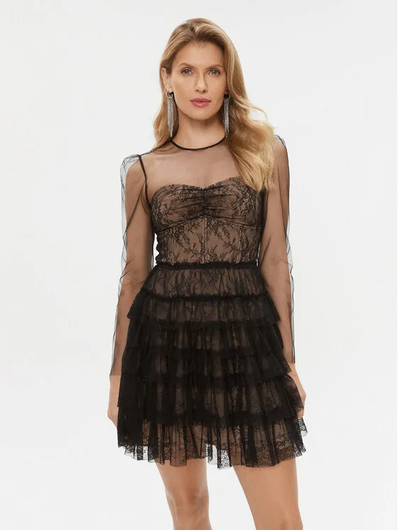 Coctailkleid · Schwarz · Mini