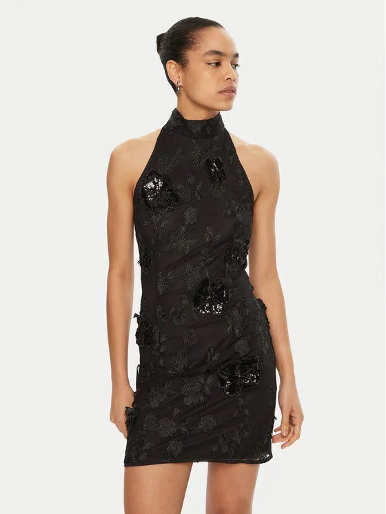 Coctailkleid · Schwarz · Mini