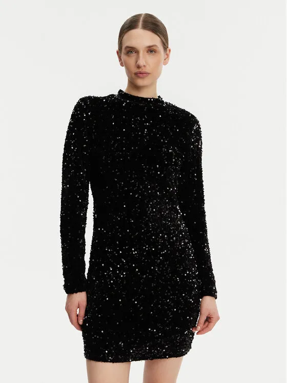 Coctailkleid · Schwarz · Mini