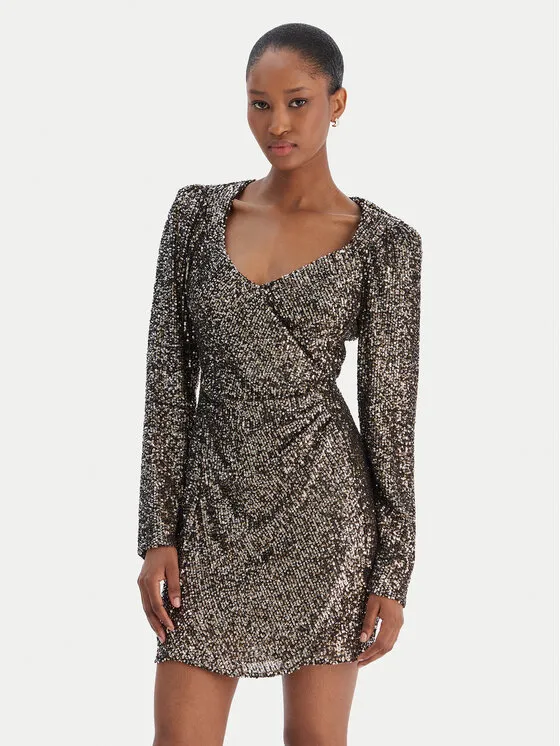 Coctailkleid · Silberfarben · Mini