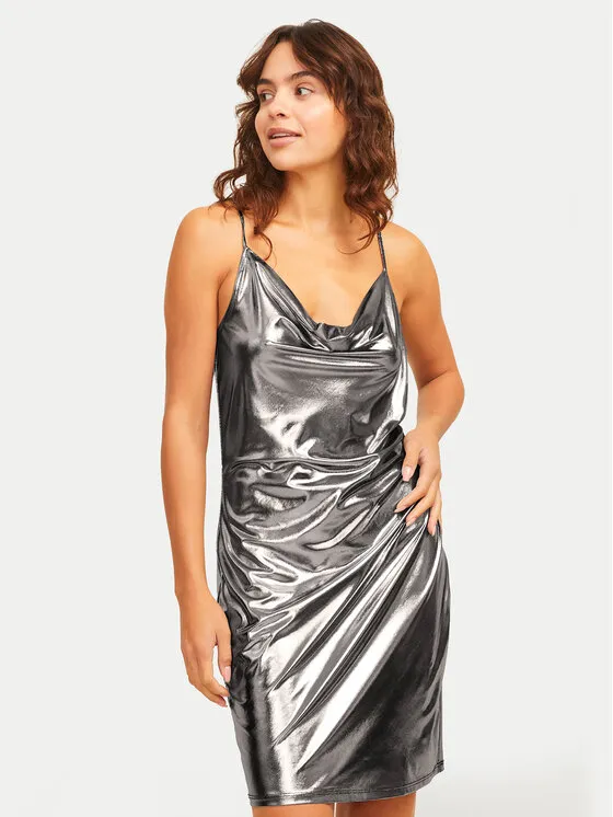 Coctailkleid · Silberfarben · Mini