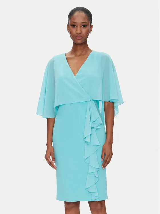 Coctailkleid · Türkisfarben · Midi