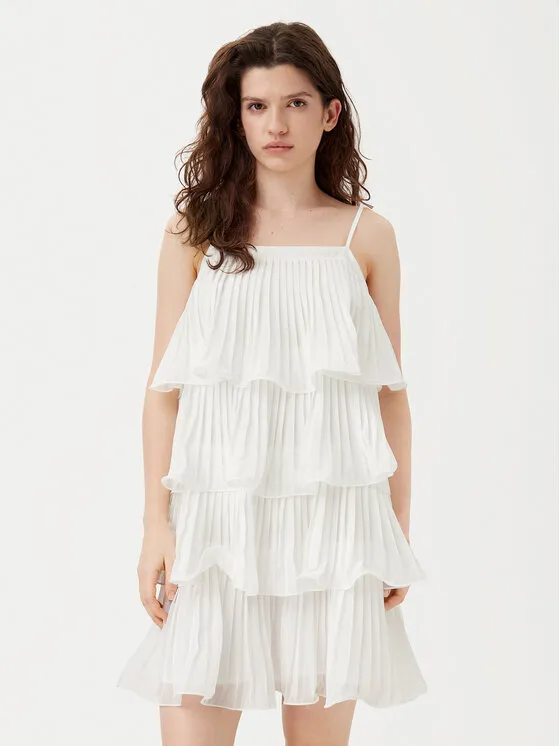 Coctailkleid · Weiß · Mini