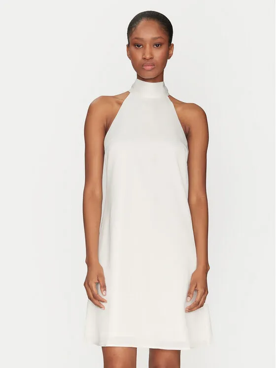 Coctailkleid · Weiß · Mini