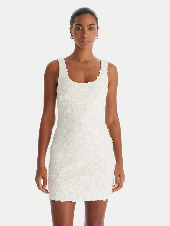 Coctailkleid · Weiß · Mini