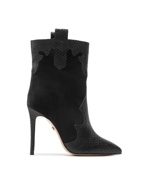 Cowboystiefel · Schwarz · 10 cm