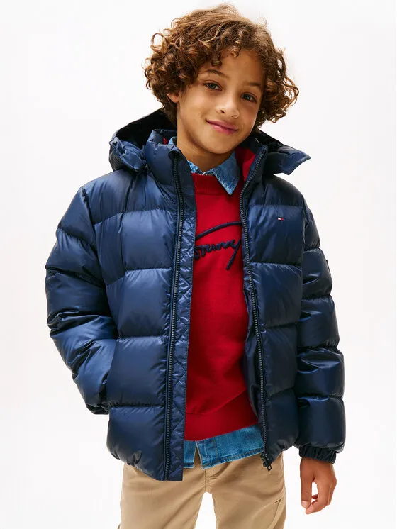 Daunenjacke · Dunkelblau