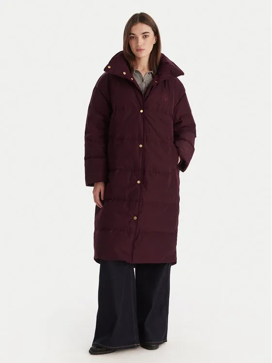 Daunenjacke · Dunkelrot