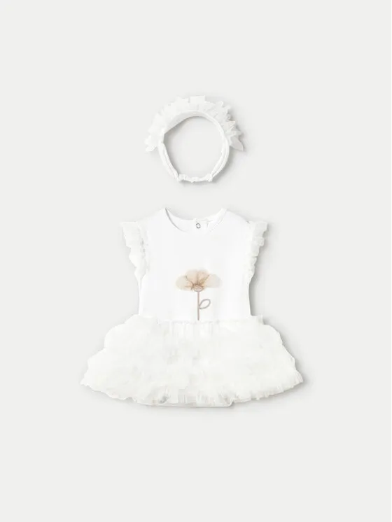 Elegantes Kleid · Weiß