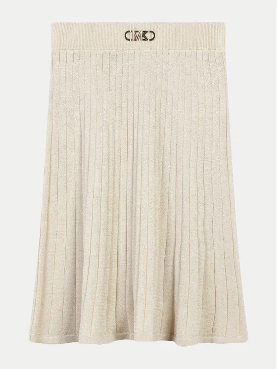 Faltenrock · Goldfarben