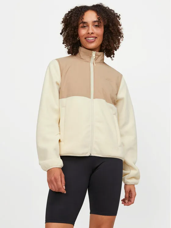 Fleecejacke · Écru · Regular Fit