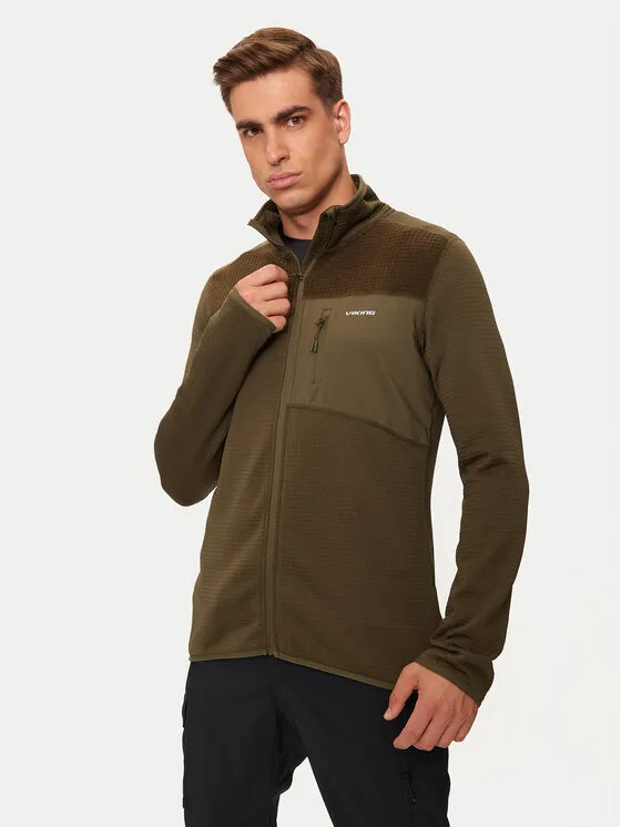 Fleecejacke · Khakifarben