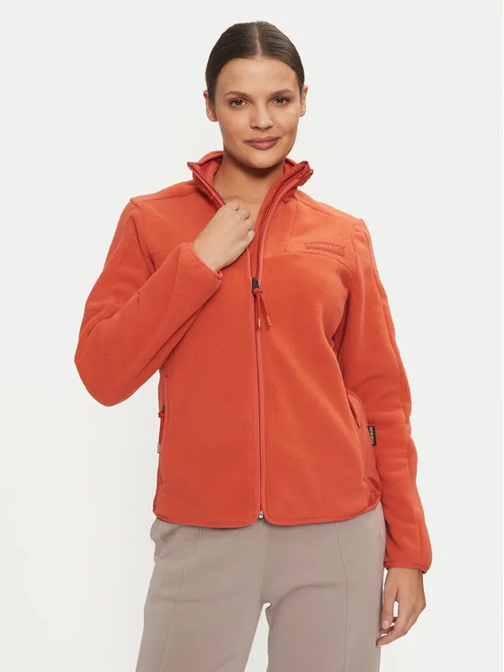 Fleecejacke · Rot · Regular Fit