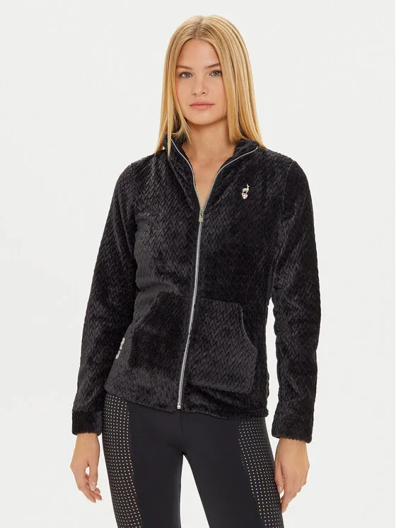 Fleecejacke · Schwarz · Regular Fit