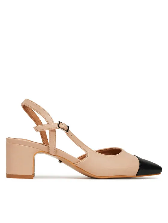 Halbschuhe · Beige · 5 cm