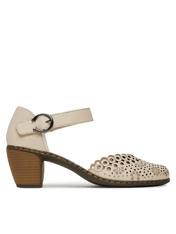 Halbschuhe · Beige · 6 cm