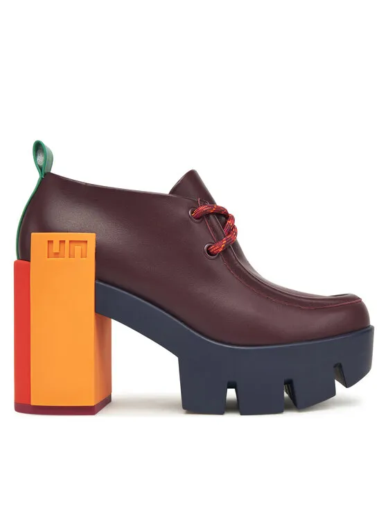 Halbschuhe · Dunkelrot · 10 cm