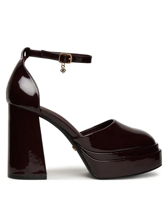 Halbschuhe · Dunkelrot · 11 cm