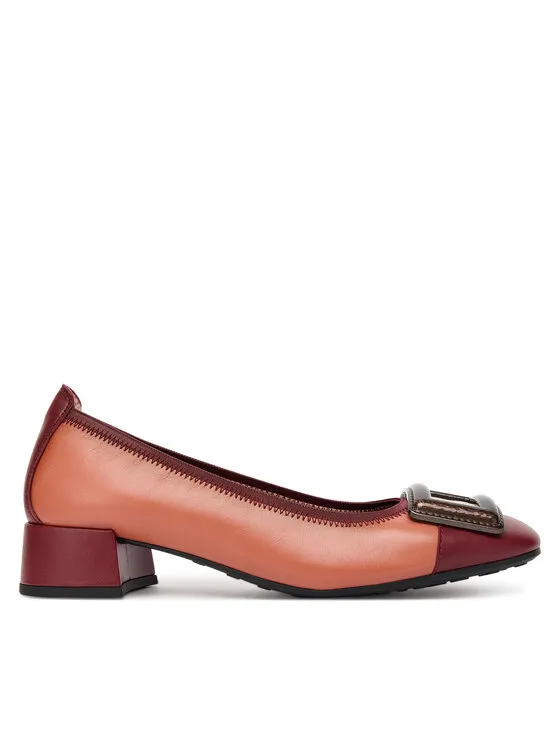 Halbschuhe · Dunkelrot · 3.5 cm