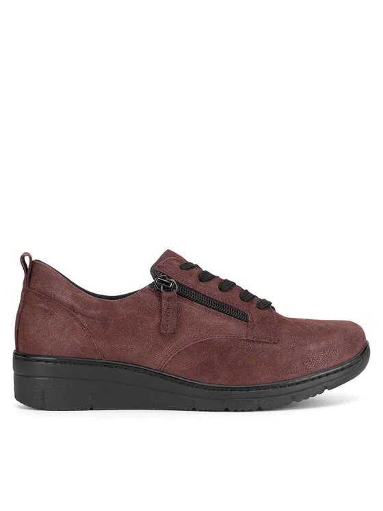 Halbschuhe · Dunkelrot · 3.5 cm