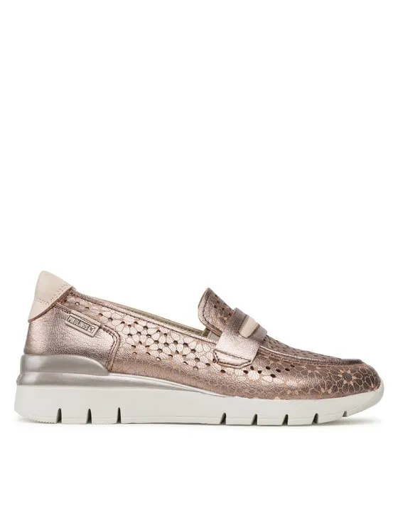 Halbschuhe · Goldfarben · 3 cm