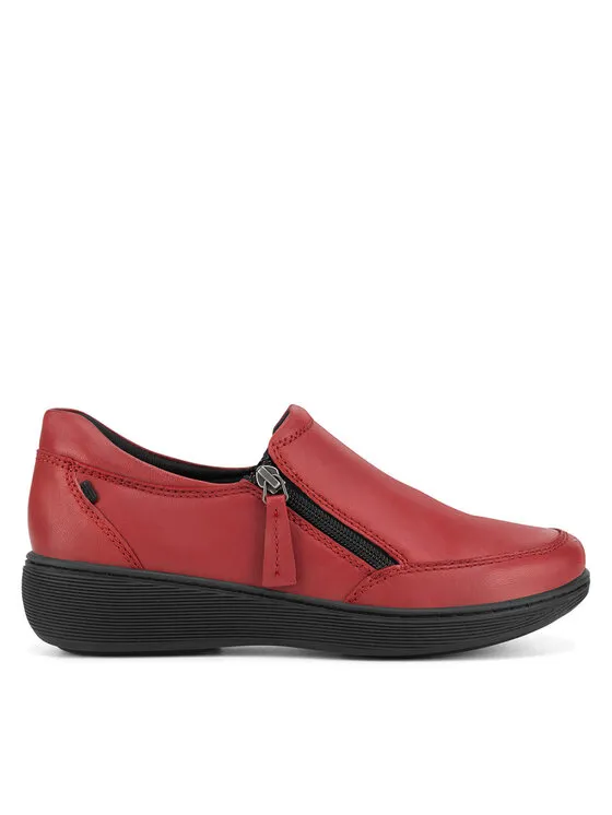 Halbschuhe · Rot · 4 cm