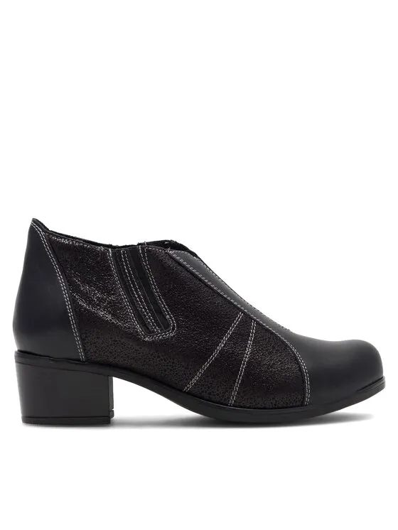 Halbschuhe · Schwarz · 4 cm