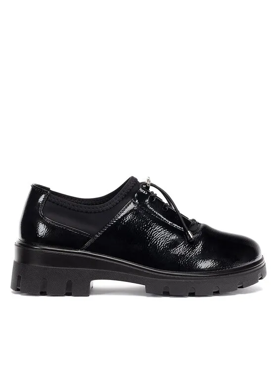 Halbschuhe · Schwarz · 5 cm