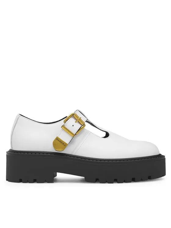 Halbschuhe · Weiß · 5 cm