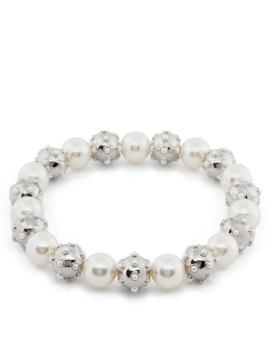 Halskette · Silberfarben · Acryl, Messing