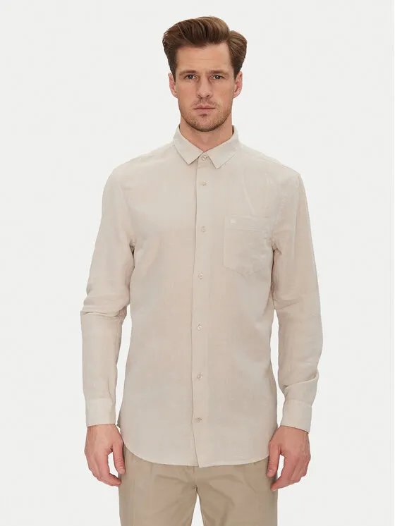 Hemd · Beige · Regular Fit