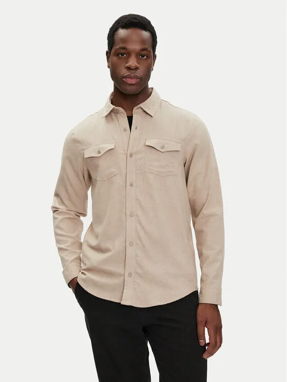 Hemd · Beige · Regular Fit