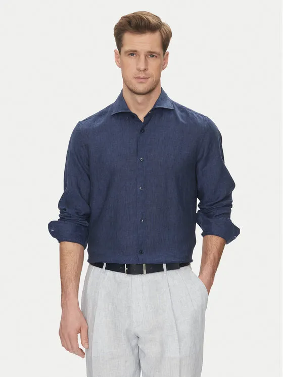 Hemd · Dunkelblau · Slim Fit