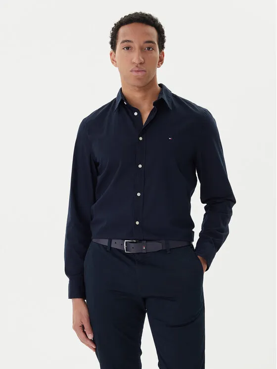 Hemd · Dunkelblau · Slim Fit
