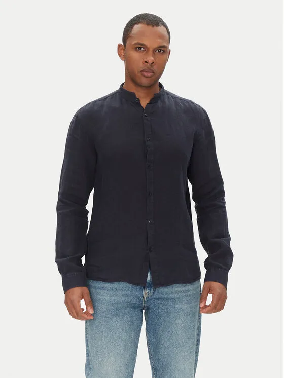 Hemd · Dunkelblau · Slim Fit