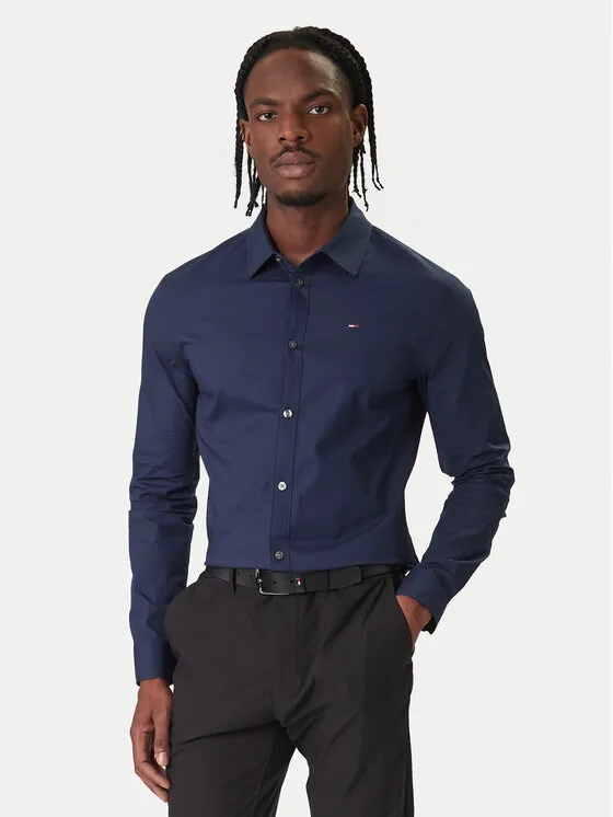 Hemd · Dunkelblau · Slim Fit