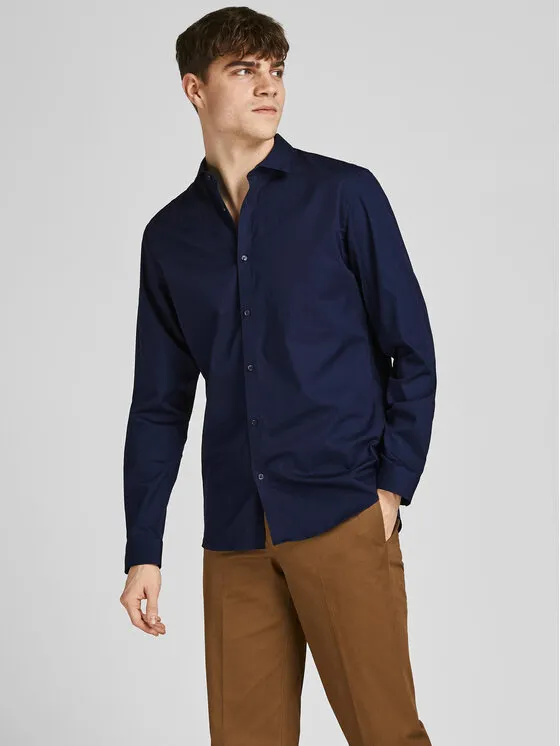 Hemd · Dunkelblau · Slim Fit