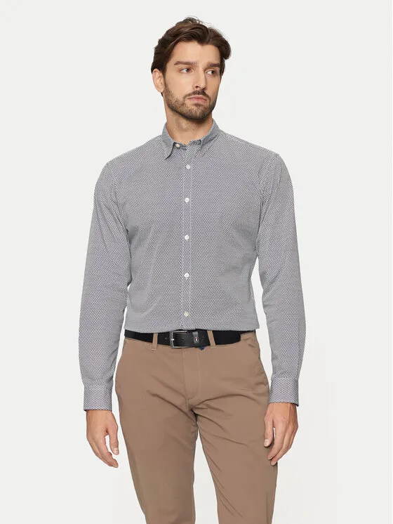 Hemd · Grau · Slim Fit