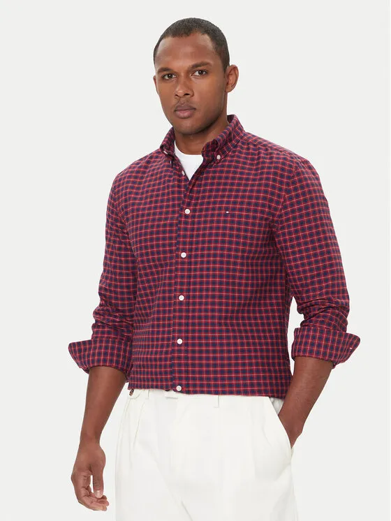 Hemd · Rot · Regular Fit