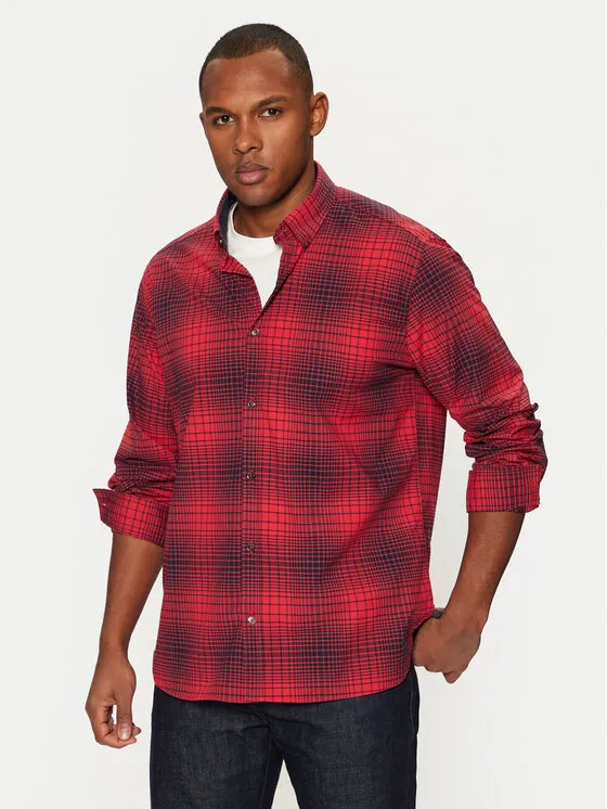 Hemd · Rot · Regular Fit