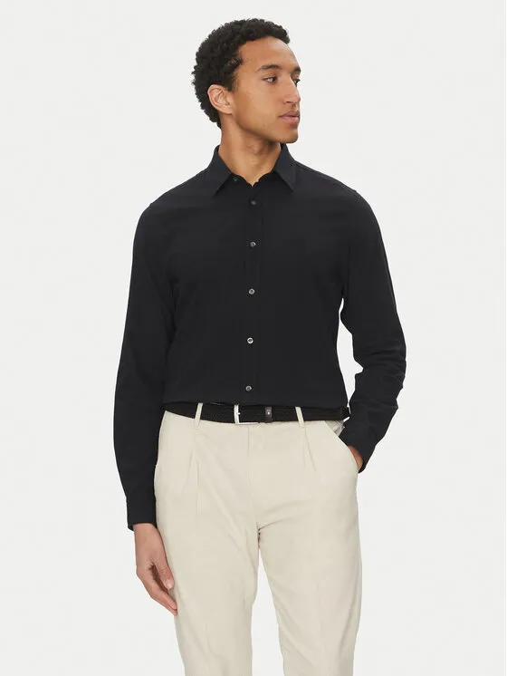 Hemd · Schwarz · Regular Fit