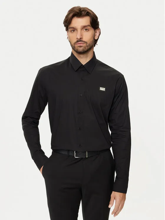 Hemd · Schwarz · Regular Fit