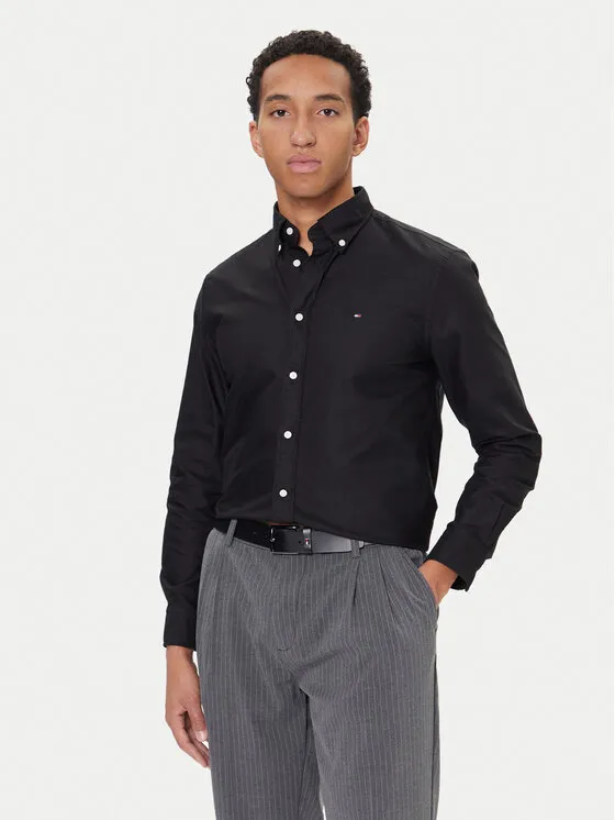 Hemd · Schwarz · Regular Fit