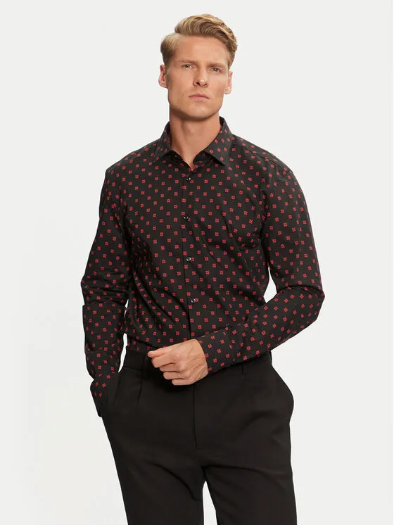 Hemd · Schwarz · Regular Fit