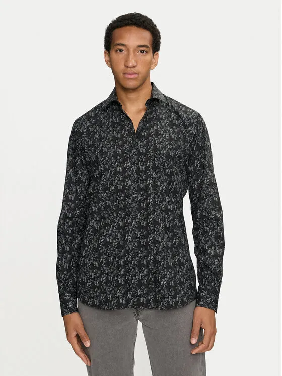 Hemd · Schwarz · Regular Fit