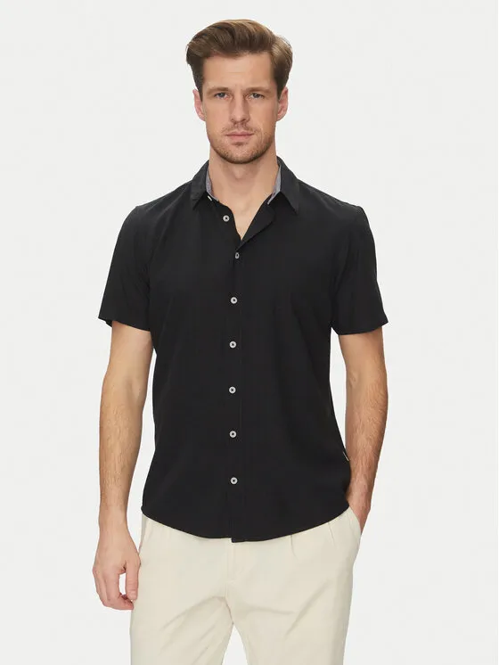 Hemd · Schwarz · Regular Fit
