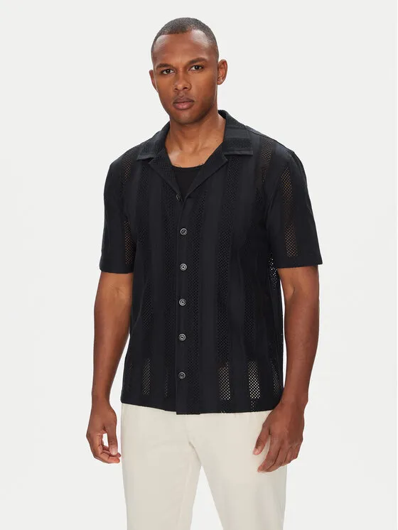 Hemd · Schwarz · Regular Fit