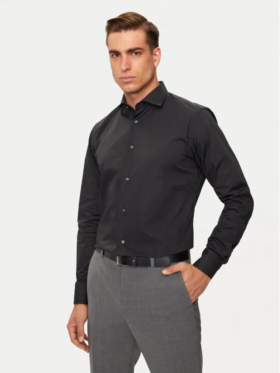 Hemd · Schwarz · Regular Fit